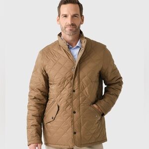 Barbour men’s Powell Quilted Jacket - size XL tan